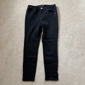 1822 Denim Black Skinny Jeans Sz 10 Soft